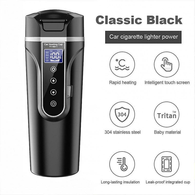 12V/24V Digital Car Heating Cup with Temperature Control Intelligent Heating Kettle 500ML Thermal Car Mug [...]