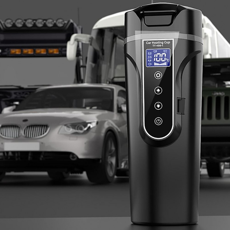 12V/24V Digital Car Heating Cup with Temperature Control Intelligent Heating Kettle 500ML Thermal Car Mug [...]