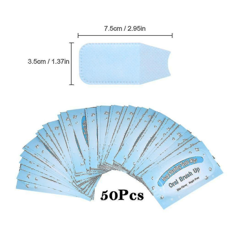 50pcs Finger Teeth Wipes Teeth Brush Ups Wipes Dental Clean Teeth Whitening Tool pour le nettoyage en profondeur [...]