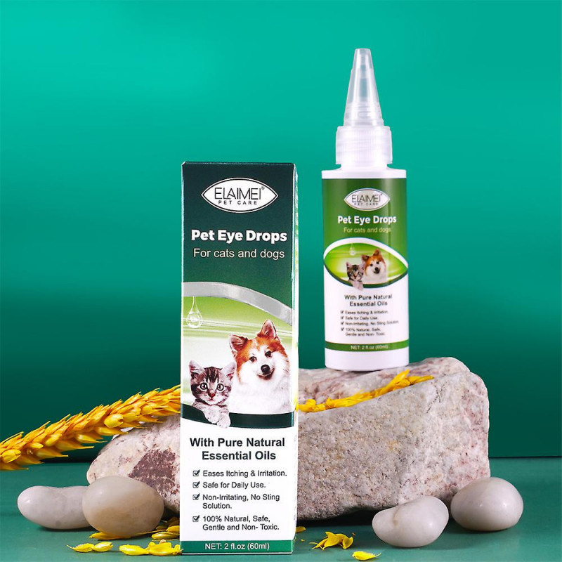 1-5 gouttes pour les yeux pour animaux de compagnie, nettoyant pour les yeux de chien, détachant pour les yeux des [...]