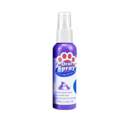 Spray pour dents propres pour animaux de compagnie avec brosse à doigts Spray nettoyant pour chiens et chats Spray [...]