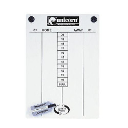 Unicorn Darts Scoreboard Professional Extra Large Wipe Clean Set 400 x 570mm