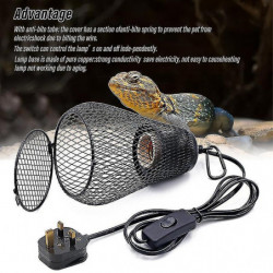 Reptile Heat Lamp Bulb Infrared Ceramic Heat Emitter Pet Coop Heater Kit Heater Guard For Chicken Lizard Turtle [...]