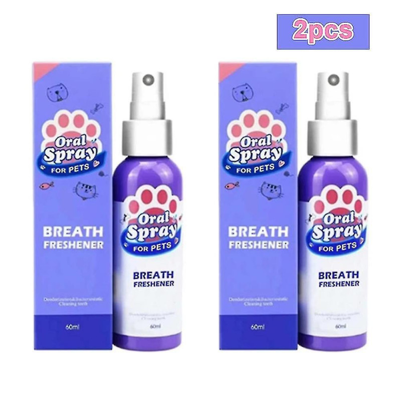 Pet Spray Dog Soins bucco-dentaires Mauvaise haleine Dents Nettoyage Haleine Assainisseur de plaque Détrait