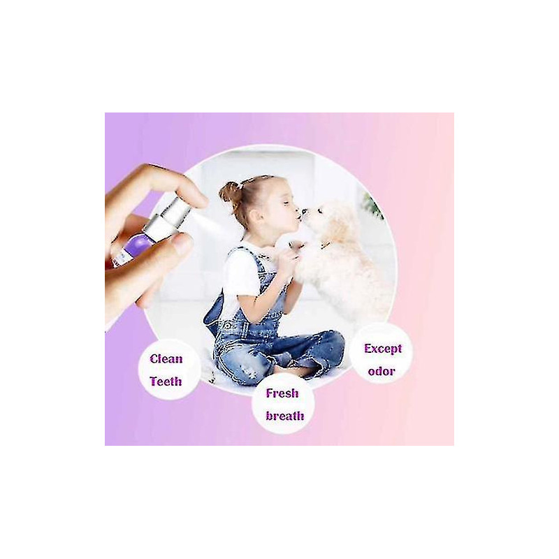 Pet Spray Dog Soins bucco-dentaires Mauvaise haleine Dents Nettoyage Haleine Assainisseur de plaque Détrait