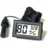 2pcs Integrated Digital Tuner Thermometer Hygrometer With External Probe For Poultry Reptile Aquarium Incubator Hk