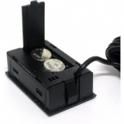 2pcs Integrated Digital Tuner Thermometer Hygrometer With External Probe For Poultry Reptile Aquarium Incubator Hk