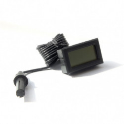 2pcs Integrated Digital Tuner Thermometer Hygrometer With External Probe For Poultry Reptile Aquarium Incubator Hk