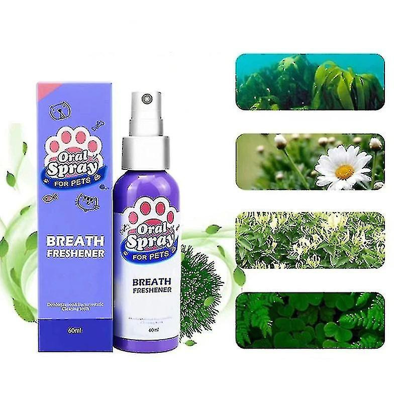 Pet Spray Chien Soins bucco-dentaires Mauvaise haleine Dents Nettoyage Désodorisant Plaque Remover Black Day