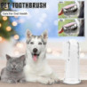 3pc Soft Pet Finrcleaning Toothbrush Dog Brush Bad Tartar Teeth Care Tool