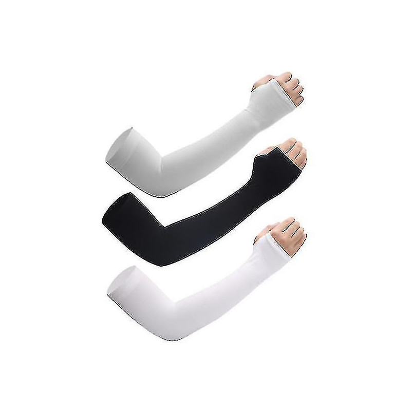 Summer Ice Sunscreen Sleeves Arm Sleeves Thin Silk Sleeves Uv Protection Driving Gloves
