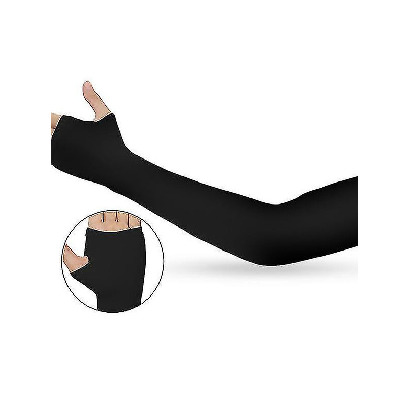 Summer Ice Sunscreen Sleeves Arm Sleeves Thin Silk Sleeves Uv Protection Driving Gloves