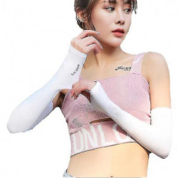 Summer Ice Sunscreen Sleeves Arm Sleeves Thin Silk Sleeves Uv Protection Driving Gloves