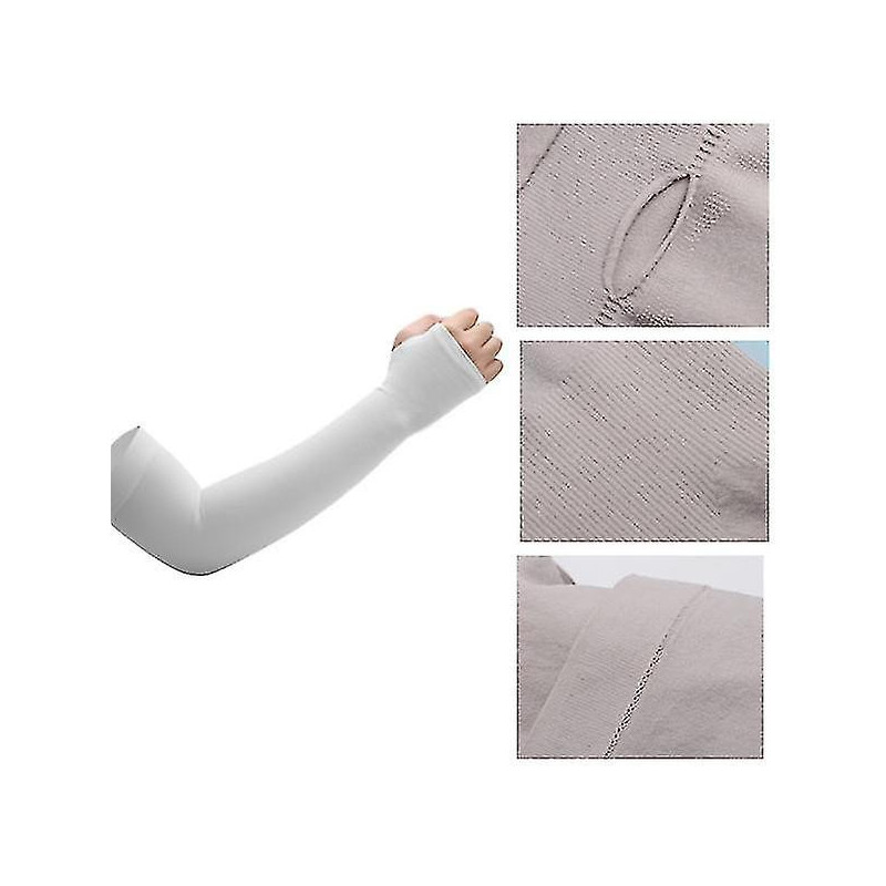 Summer Ice Sunscreen Sleeves Arm Sleeves Thin Silk Sleeves Uv Protection Driving Gloves