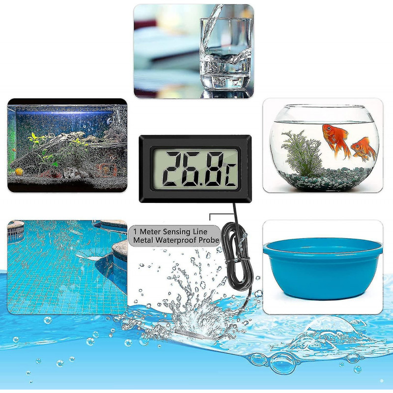 Mini Digital Lcd Thermometer Temperature With Temperature Probe Sensor Tester For Refrigerator Freezers Aquarium [...]