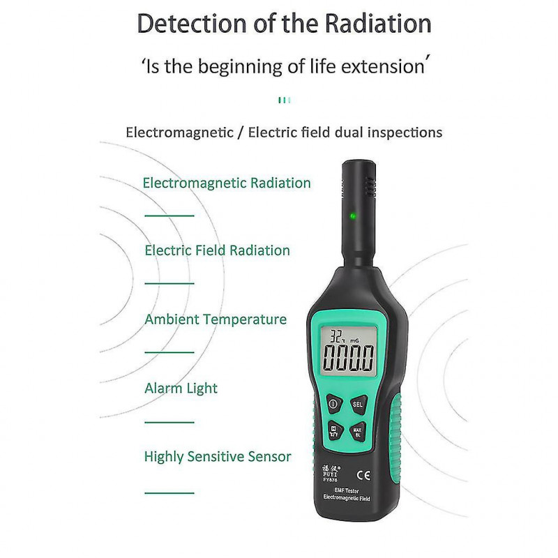 Handheld Emf Meter Electromagnetic Radiation Detector Monitor High Precision