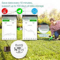 Mini electronic temperature and humidity meter