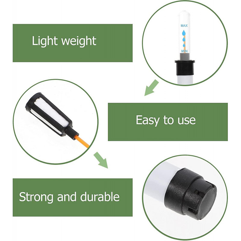 4 Pieces Level Indicator Flower Pot Level Gauge Reminder Shortage Humidity Meter Sensor Monitor Probe for Garden