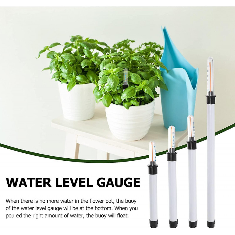4 Pieces Level Indicator Flower Pot Level Gauge Reminder Shortage Humidity Meter Sensor Monitor Probe for Garden