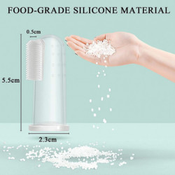 Dog Toothbrush For Dog Teeth Cleaning, Soft Silicone Finger Toothbrush For Dogs,