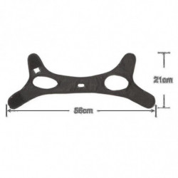 Mentonnière anti-ronflement Mentonnières pour ronflement Ruban médical noir réglable et bandages
