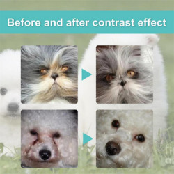 Gouttes pour les yeux de chat,Gouttes de lavage oculaire avec un matériau doux | Nettoyant pour les yeux d’animaux [...]