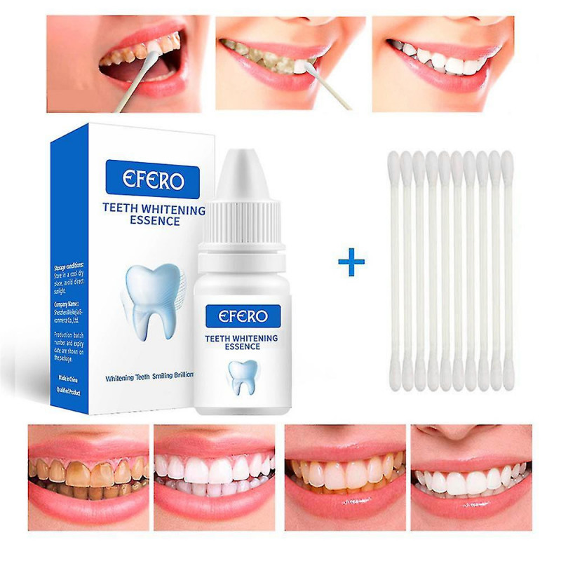 3pcs Sérum de blanchiment des dents Gel Hygiène buccale Nettoyage des dents Dentifrice de soins dentaires