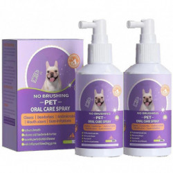 2pcs 50ml Pets Dog Teeth Cleaning Whitening Spray