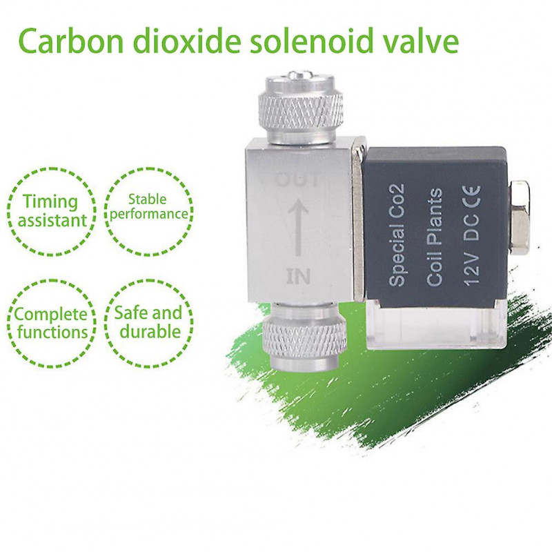Aquarium Co2 DC 12V Sole Valve Fish Tank Electric Practical Low Temperature