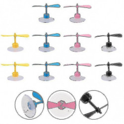 10 Pcs Casque de moto Hélice Dragonfly Wings Ventouse (couleur aléatoire)