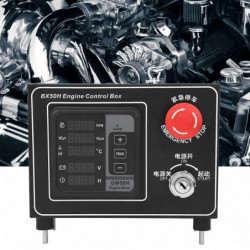 Bx50h diesel engine monitor 5 screen led digital display control box with 2pcs keys