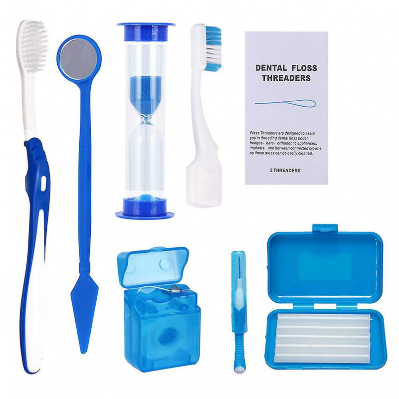 Floss Toothbrushes Dental Floss Oral Care Dental Travel Kit Oral Care Tools Mouth Mirror Dental Mirror