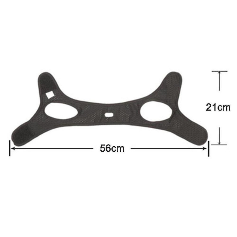 Mentonnière anti-ronflement Mentonnières pour ronflement Ruban médical noir réglable et bandages