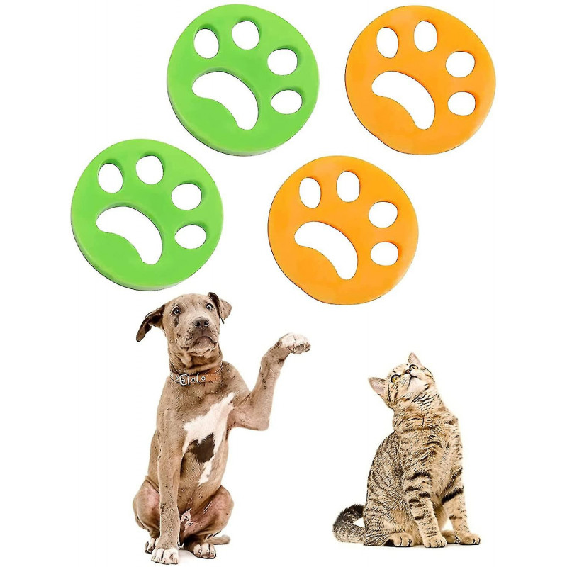 4 Pcs Machine à laver réutilisable Hair Catcher Viscous Hair Cleaning