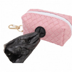 Large Capacity Dog Poop Bag Dispenser with Zipper, Matte Finish - Sakura Pink Large Capacity Dog Poop Bag Dispenser with Zipper, Matte Finish - Sakura Pink
