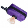 Pet Poop Waste Bag Dispenser Garbage Holder Puppy Poo Bag For Walking Purple