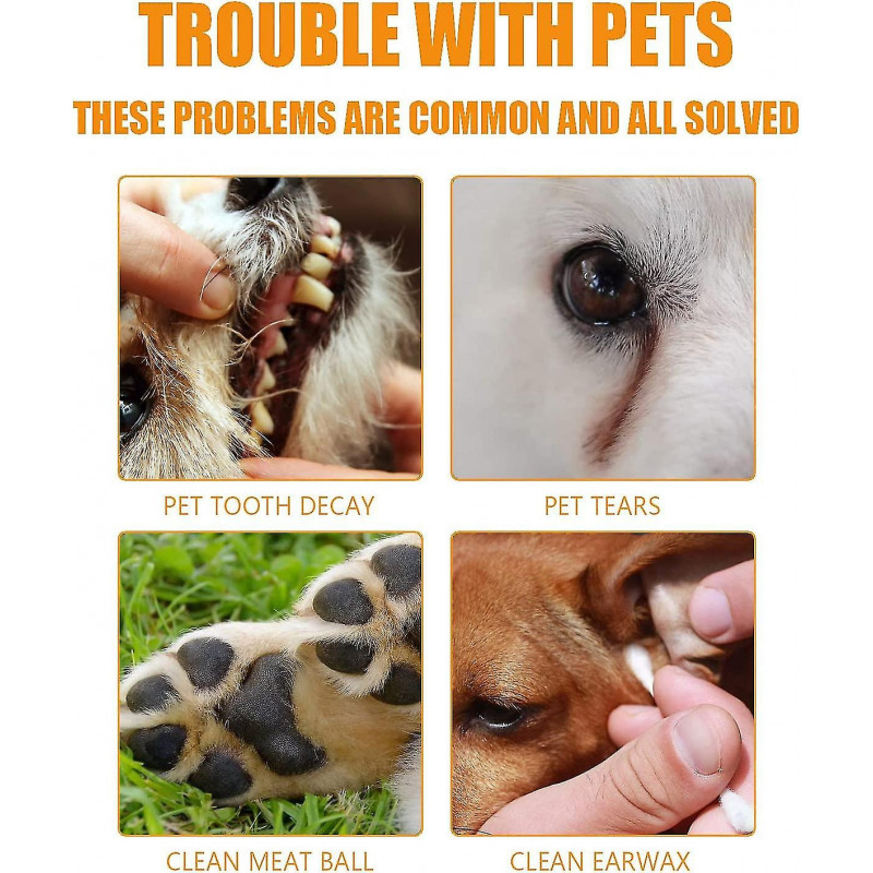 Pet Dental Care Fingers Wipes,50pcs Dog Teeth Cleaning Finger Wipes,for Cat And Dog Freshen Breath, Reduce Plaque [...]