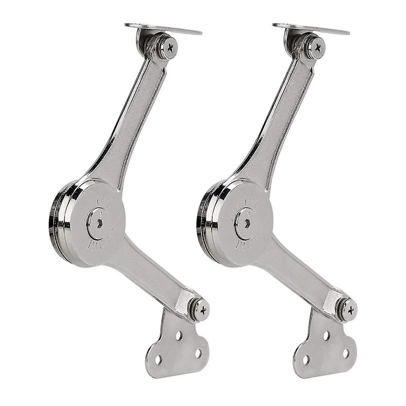 2pcs Heavy Duty Lid Support Hinges Soft Close Folding Lid Stay Hinge Keep Lid Hinge Open For