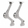 2pcs Heavy Duty Lid Support Hinges Soft Close Folding Lid Stay Hinge Keep Lid Hinge Open For