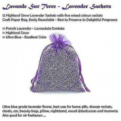 Sacs de lavande séchée fraîchement faits à la main naturellement parfumés