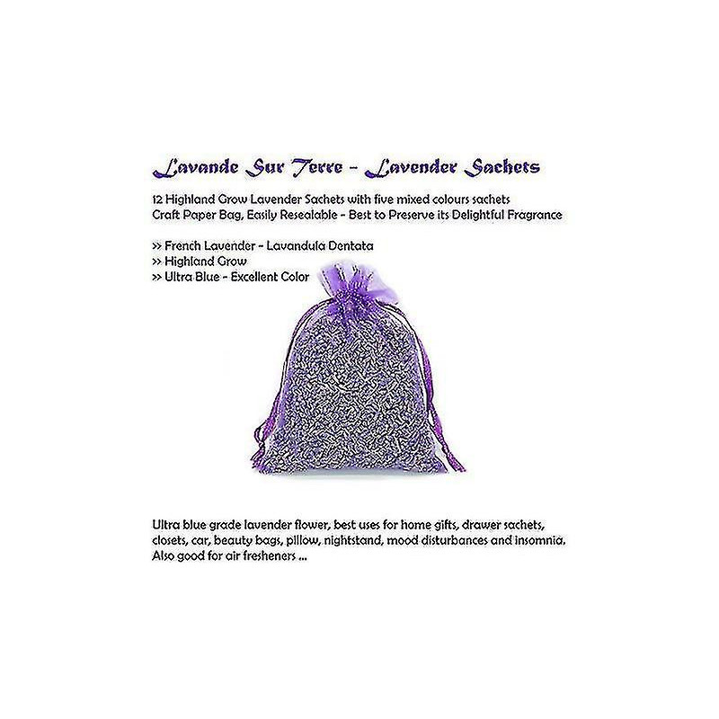 Sacs de lavande séchée fraîchement faits à la main naturellement parfumés