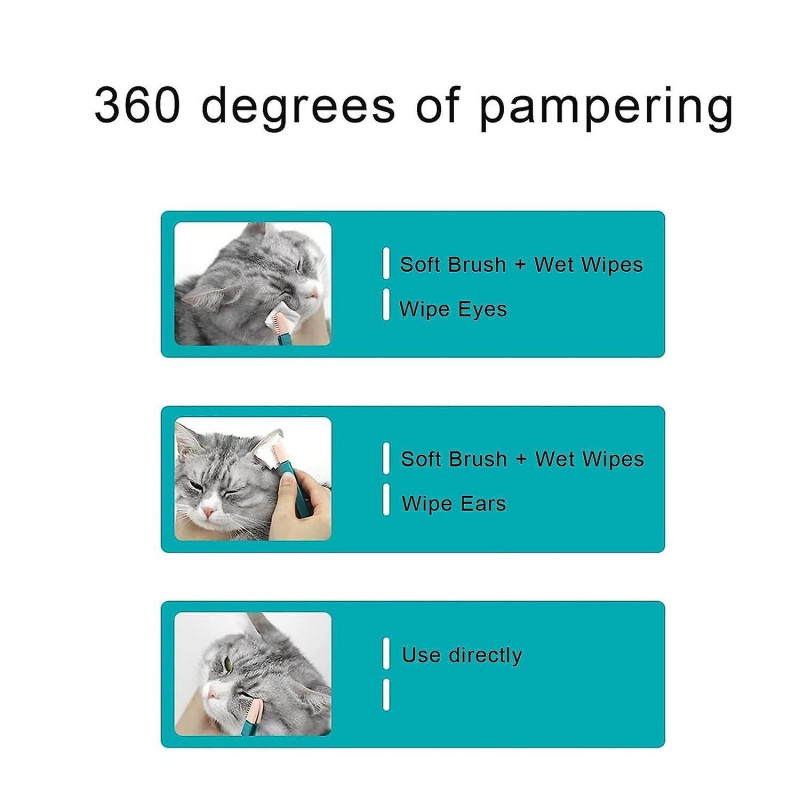 Dog Eye Comb Brush Tear Stain Remover Pack of 2