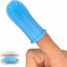 Silicone Pet Tooth Brush Finger Toothbrush Bad Breath Care Pet Dog Cat Cleaning Dog Supplies Blue,1pcs