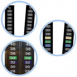 20 Pcs Digital Aquarium Thermometer Adhesive Sticker Color Thermometer Strip For Wine Beer Home Brew Fish Tank