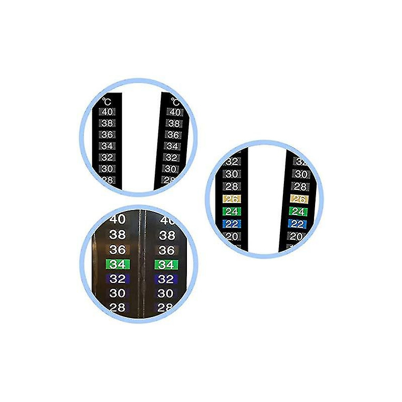 20 Pcs Digital Aquarium Thermometer Adhesive Sticker Color Thermometer Strip For Wine Beer Home Brew Fish Tank
