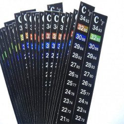 20 Pcs Digital Aquarium Thermometer Adhesive Sticker Color Thermometer Strip For Wine Beer Home Brew Fish Tank