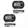 Digital Lcd Aquarium Thermometer With Suction Cups And Waterproof Probe For Fish Tank Reptile Terrarium 2 Pieces