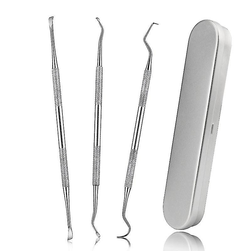 Pet Tooth Scaler Cleaning Set, 3 Pcs Stainless Steel Tartar Remover Plaque Remover For Dogs Cats