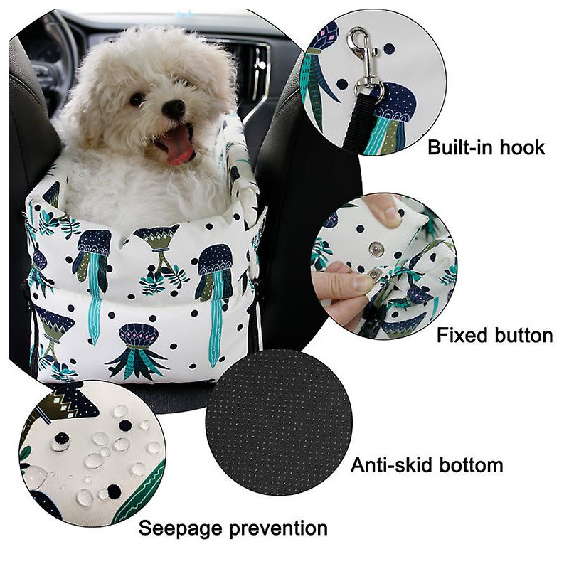 Portable Dog Vehicle Armrest Box Carrier