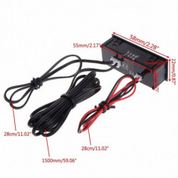 Diy Multifunction High-precision Clock Inside And Outside Car Temperature Battery Voltage Monitor Voltmeter Dc 12v [...]